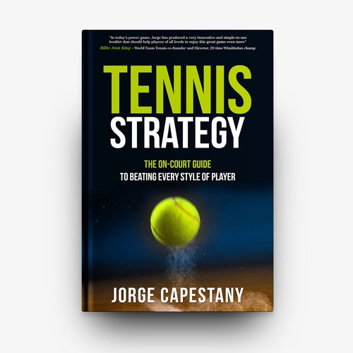 Tennis Strategy Book cover Book cover contest
