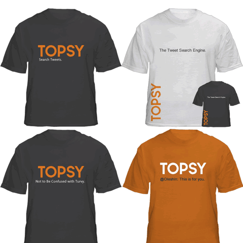 T-shirt for Topsy Ontwerp door EG Productions