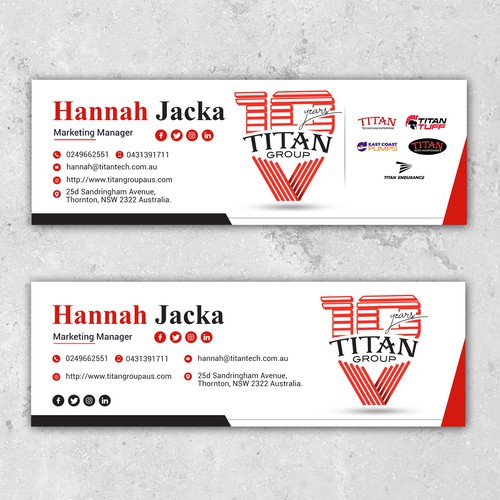 Update my Email Signature x 2 for Group of Companies | Logos Supplied! Design by AlmightyG