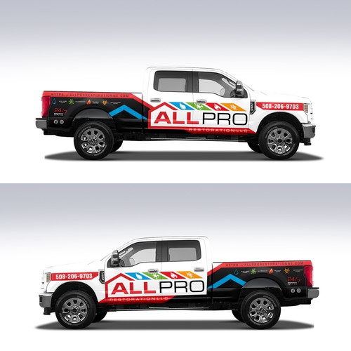 New vehicle Wrap for a Restoration truck Design by Duha™