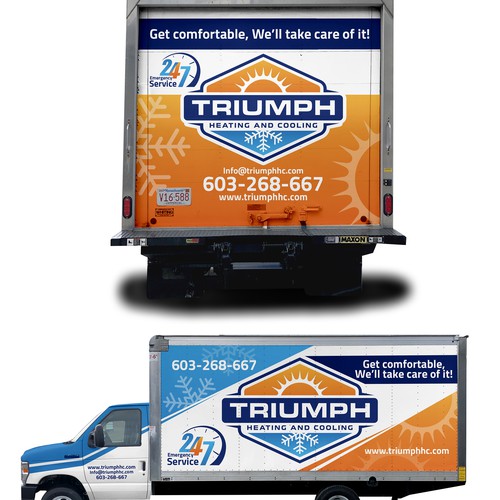 HVAC van wrap Design by ssrihayak