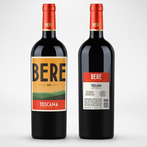 Design di Design the new wine label for Bere Toscana! di Christian Bjurinder
