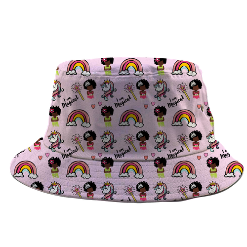 Bucket Hat Designs for Girls (black culture theme) Design by ash00 Designs