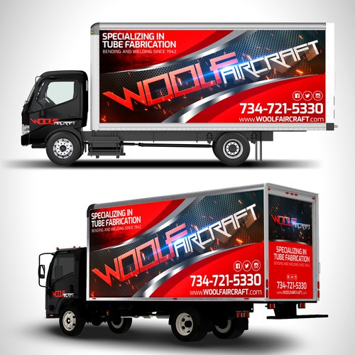 Design our box truck wrap! Design réalisé par Artpaper ✪