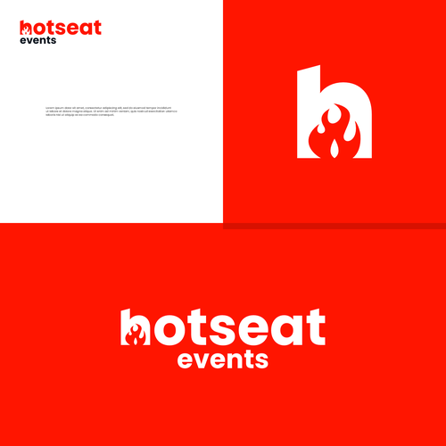 Design Impactful Logo For 'Hot Seat Events' – Learn from Industry Experts Through Livestreams & Events. di [L]-Design™