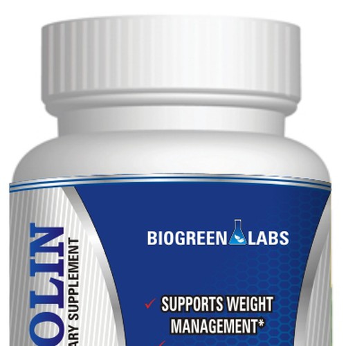 Modern health supplement label design Design by Aalamvision