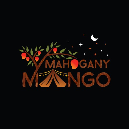 Mahogany Mango, Glow in the Dark Supplies, Festival, Glamping/Camping and Kids Room Fun Market Design by THE DESIGNSTER