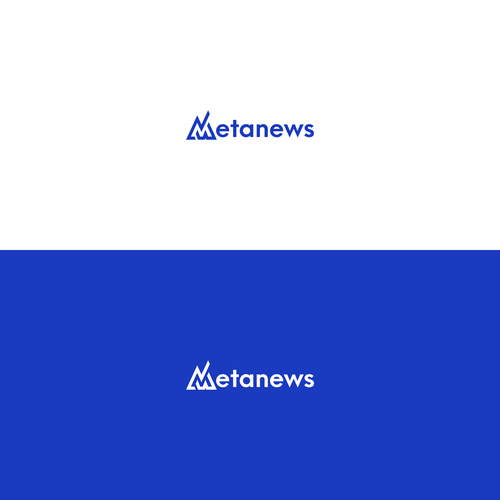 Design a logo for a web3 News platform called MetaNews Design by VNGNC ♛