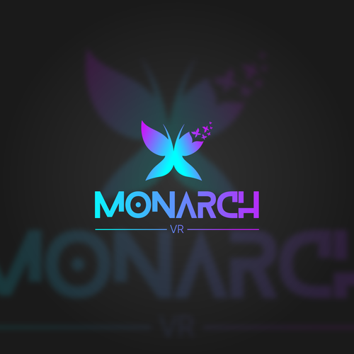 Design a fun, modern logo for a VR game featuring the Monarch Butterfly Design by Kris1923