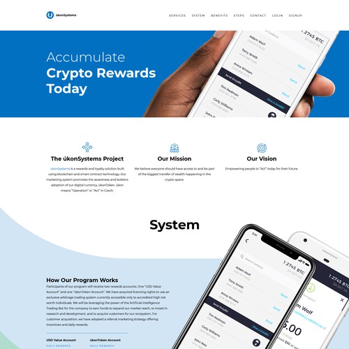 Web page design contest entry by iva