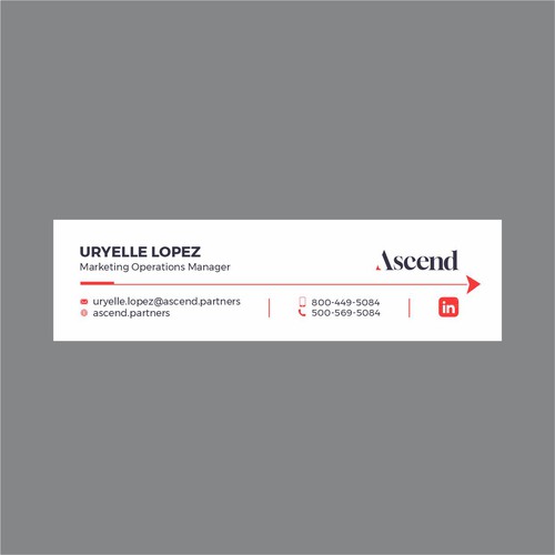 Design di Ascend Partners New Branded Email Signature di Xclusive16