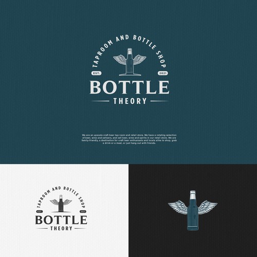 Logo for upscale craft beer tap room and bottle shop Design by Kubo"