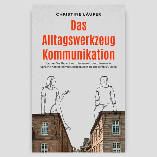 A novel cover on the subject of communication, which appeals to a young educated target group Design by DesignVibe