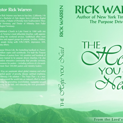 Design Rick Warren's New Book Cover Design by Floating Baron