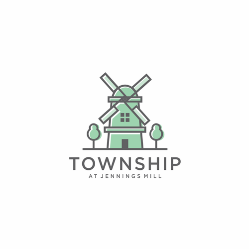 Logo design for new construction rental community of high-end townhomes Diseño de Nirvana666