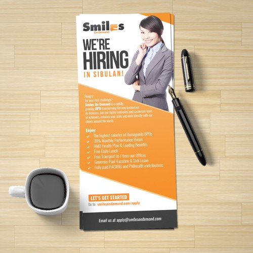 Design Flyer for Call Center Company - We're Hiring! por Evocative ✘