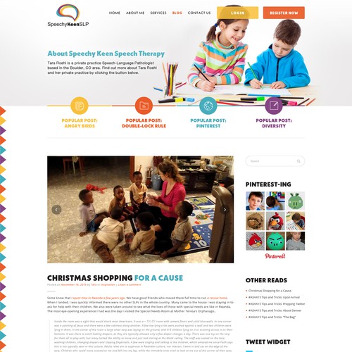Professional but Friendly Speech Therapy website design Design by Dominion Design
