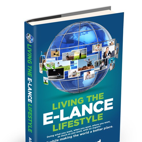 Create the next book or magazine cover for e-lance lifestyle