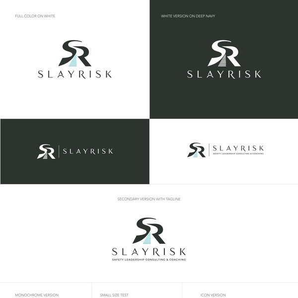 Modern logo for a risk management consultancy in outdoor and experiential education