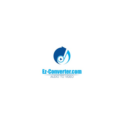 ez-converter logo: audio to video Design by Alam_H