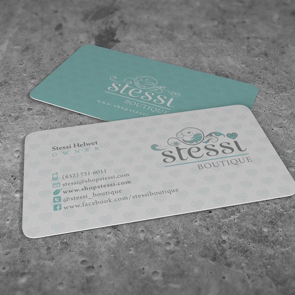 Beautiful Biz Cards needed for online fashion boutique, Stessi!