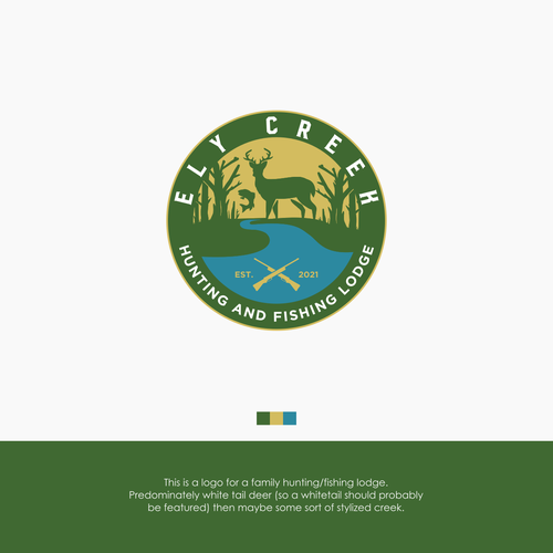 Hunting lodge Logo Design von husniah