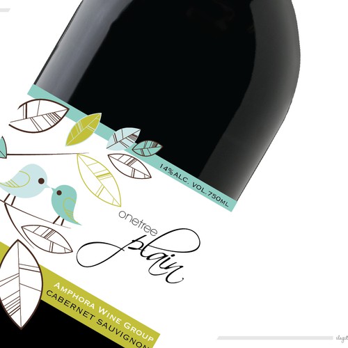 One Tree Plain wine label Design por ilegit616