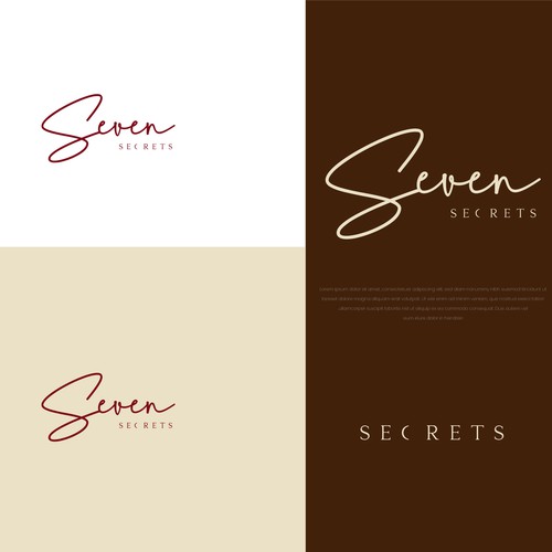 Logo Design for luxurious massage oil brand "Seven Secrets" Design by NajninD
