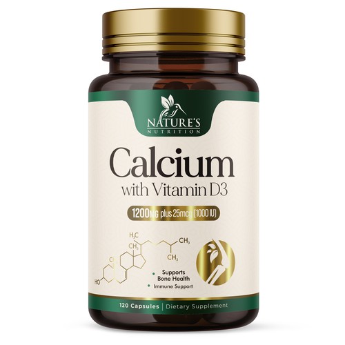 Calcium Plus Vitamin D3 Design Needed for Nature's Nutrition Design by UnderTheSea™