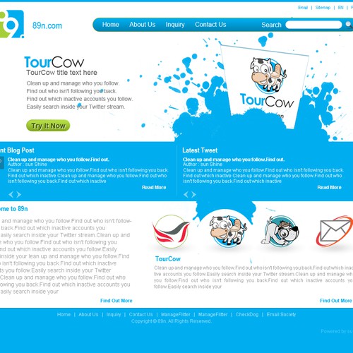 New website design wanted for 89n Ontwerp door sun_shine