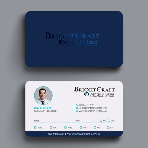 Modern Dental and Medical SPA business card Design by Hasanssin