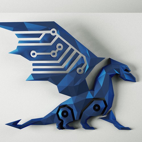 3D Dragon Rendering Design by Sifa Lovely Design