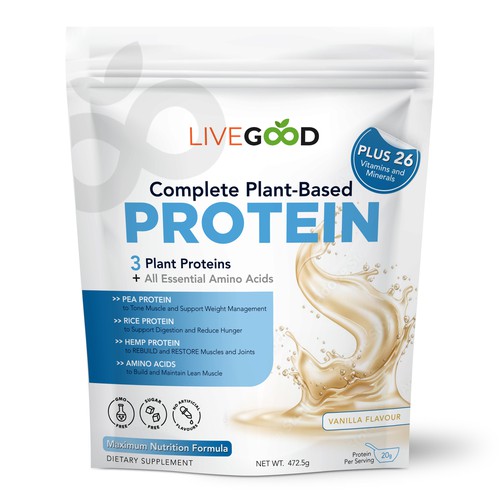 ***GUARANTEED PRIZE*** - LABEL DESIGN for Protein Powder -*****NEW***** Design by ag16