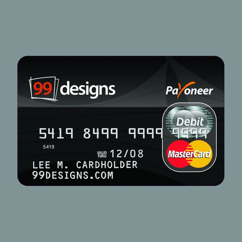 Prepaid 99designs MasterCard® (powered by Payoneer) Design by attilakel