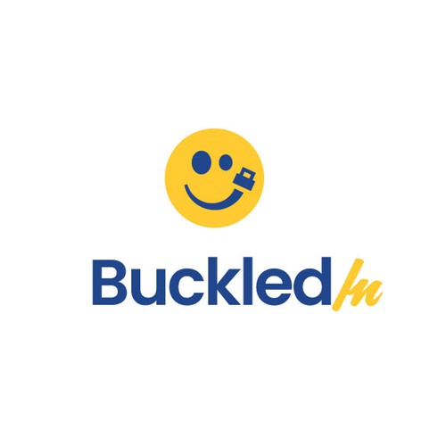 Student transportation company needs to get Buckled In to a new logo. Diseño de Bu.