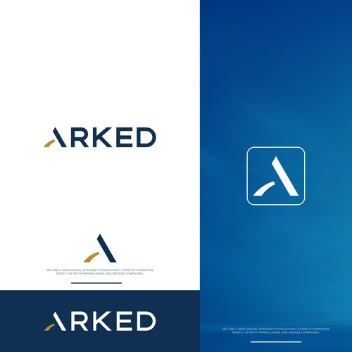 Logo and brand design for Arked Oy Design by polykindly