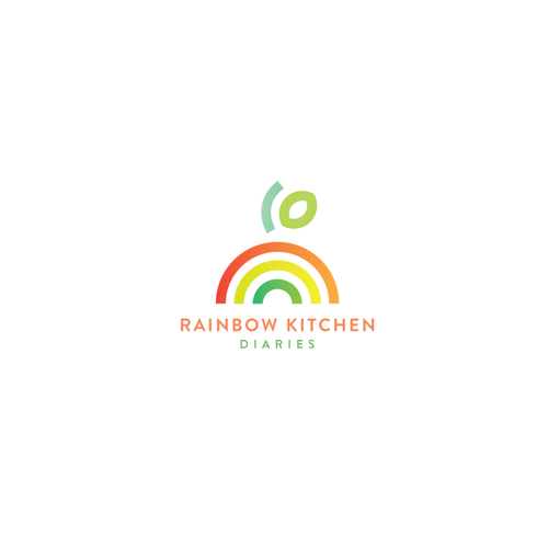 Create an elegant rainbow-based logo for new food blog Design by LisalyG