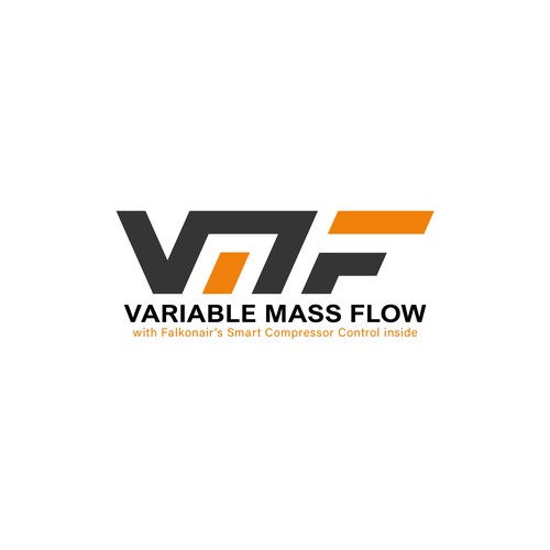 Falkonair Variable Mass Flow product logo design Diseño de Galapica