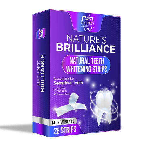 Natural Design Needed for Nature's Brilliance Whitening Strips Design by UnderTheSea™