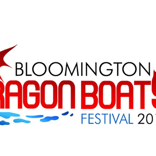 logo for Bloomington Dragon Boat Festival Design by shyne33