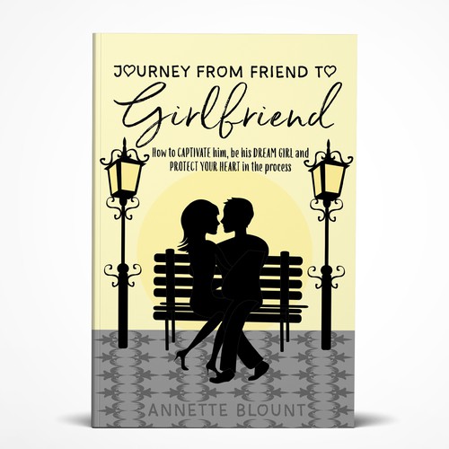 Design a book cover that is fun and playful to help single women experience love beyond friendship Design by Beaux Arts