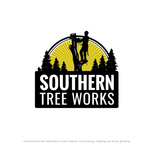 sleek and professional logo for a tree business Design by arttomorrow concept™