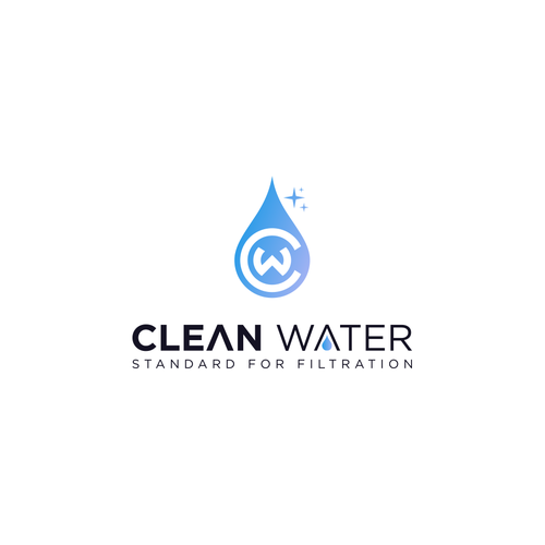 Simple Clean Logo for Water Filtration Company Design by Melwyn Patel