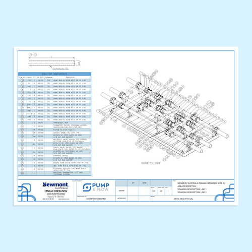 Title block for technical drawings Design by You ®