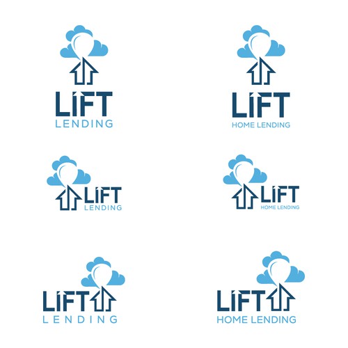 Lift Home Lending Logo Design by ArtByShahnaz™