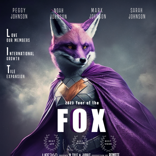 Life360 2023 Year of the Fox Poster Design by Mahfuz Miah