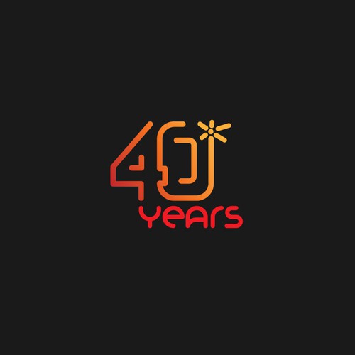 Looking for a modern, expressive 40 years jubilee logo Design by shumada