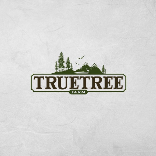 Organic logo for high elevation tree farm in Arizona. Design by Mayes