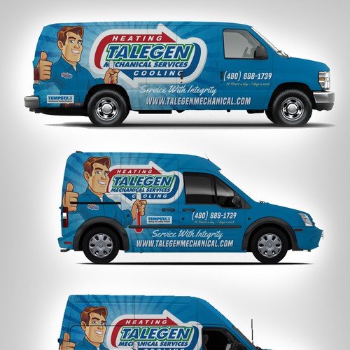 Van wrap HVAC company | Car, truck or van wrap contest