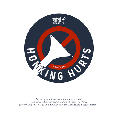 Designs for a no-honking campaign Design by rendy_